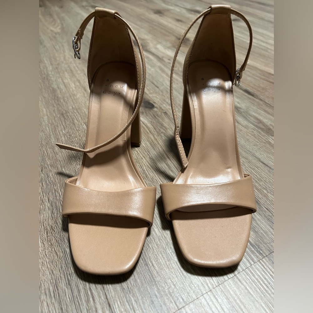 A New Day Women's Beige Block Heels